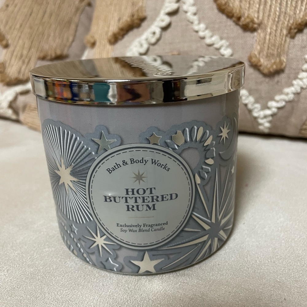 Hot Buttered Rum Bath and Body Works 3 Wick Candle